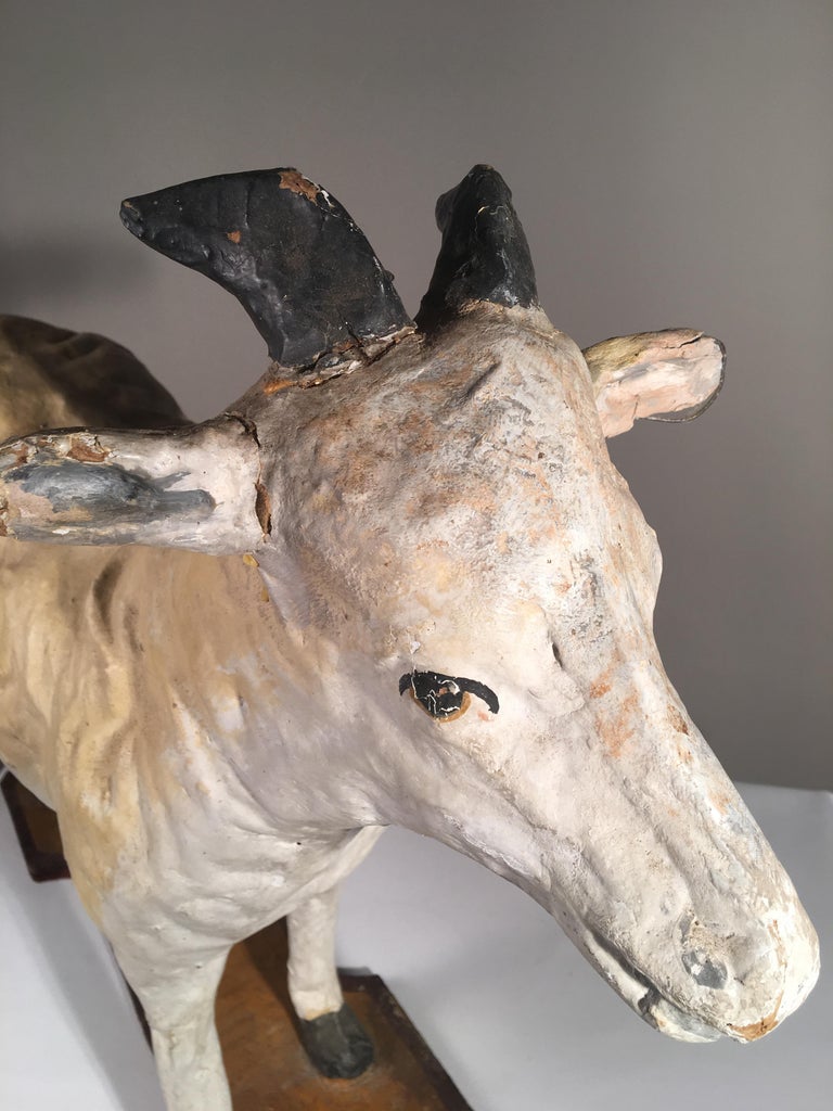 French Papier Mâché Goat, 19th Century at 1stDibs