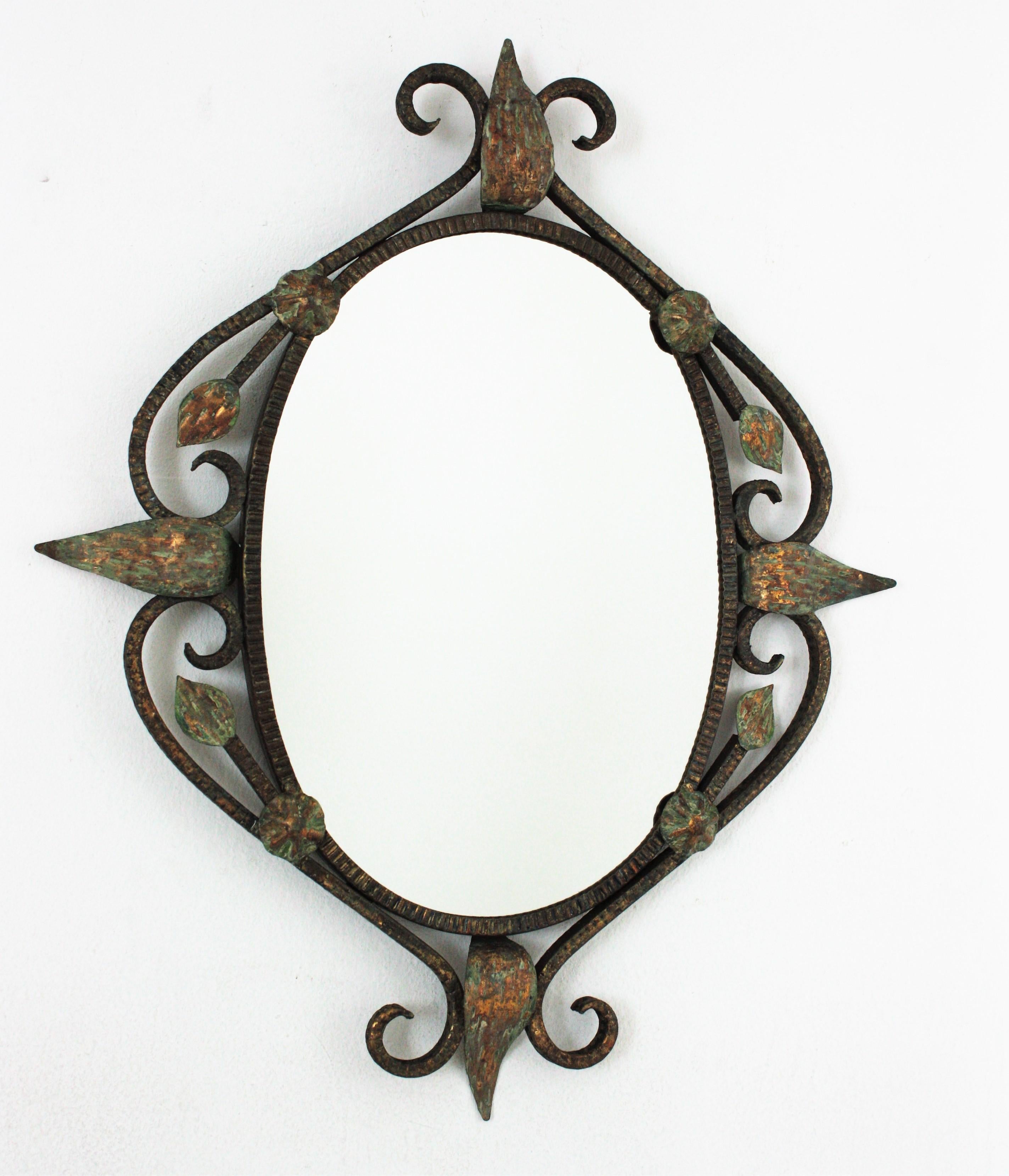 hand forged iron mirrors