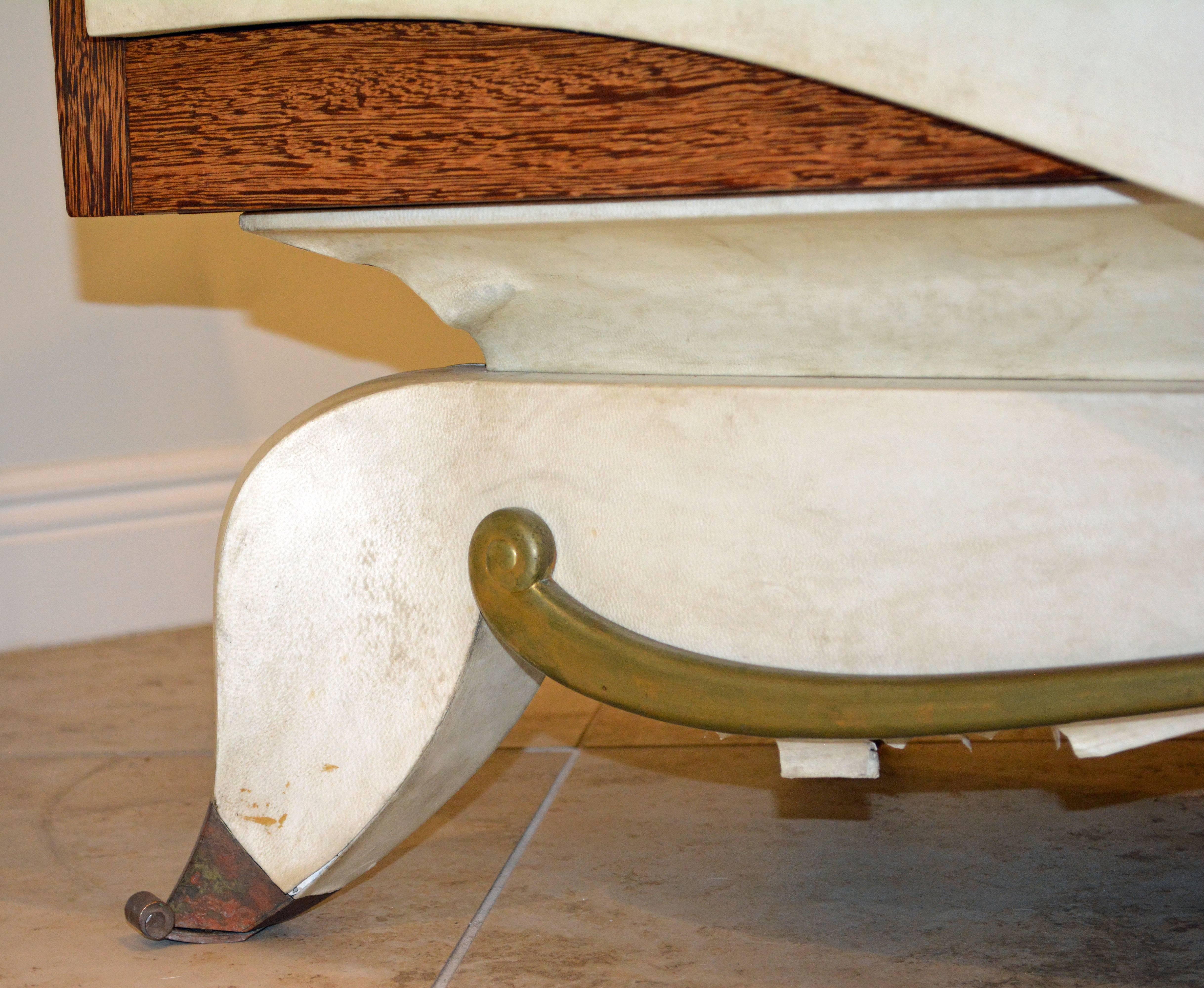 French Parchment and Macassar Art Deco Sideboard or Dresser by Claude O. Merson 10
