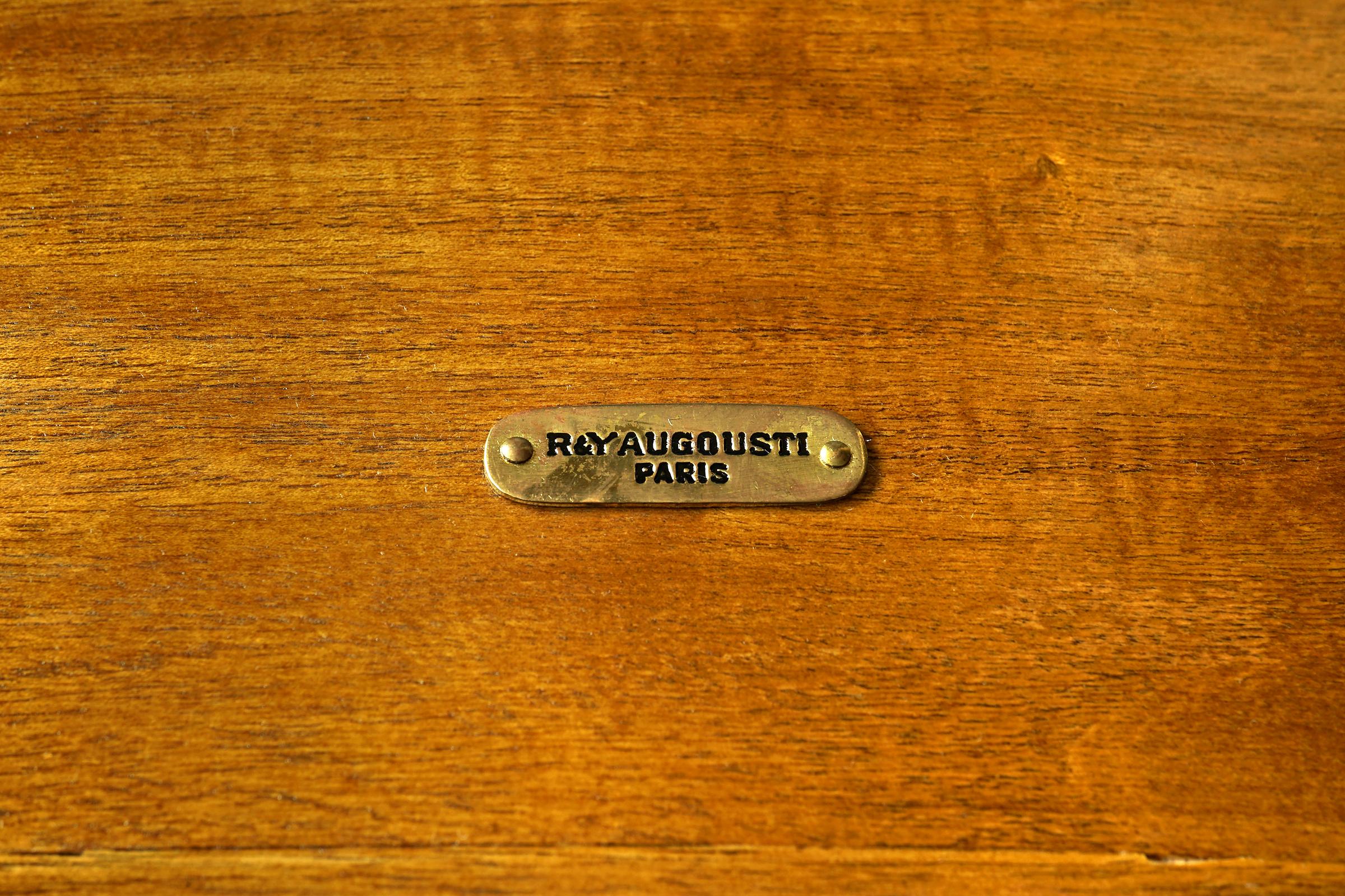 Goatskin French Parchment Stool by R & Y Augousti