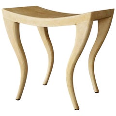 French Parchment Stool by R & Y Augousti