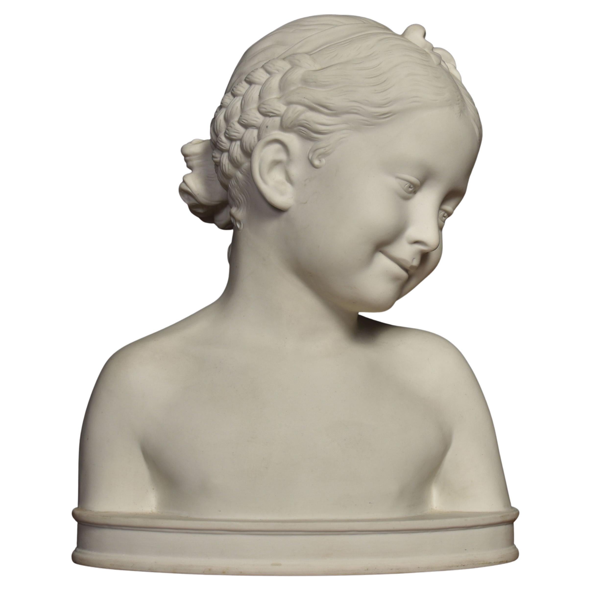 French Parianware Bust After Jean-Baptiste Pigalle
