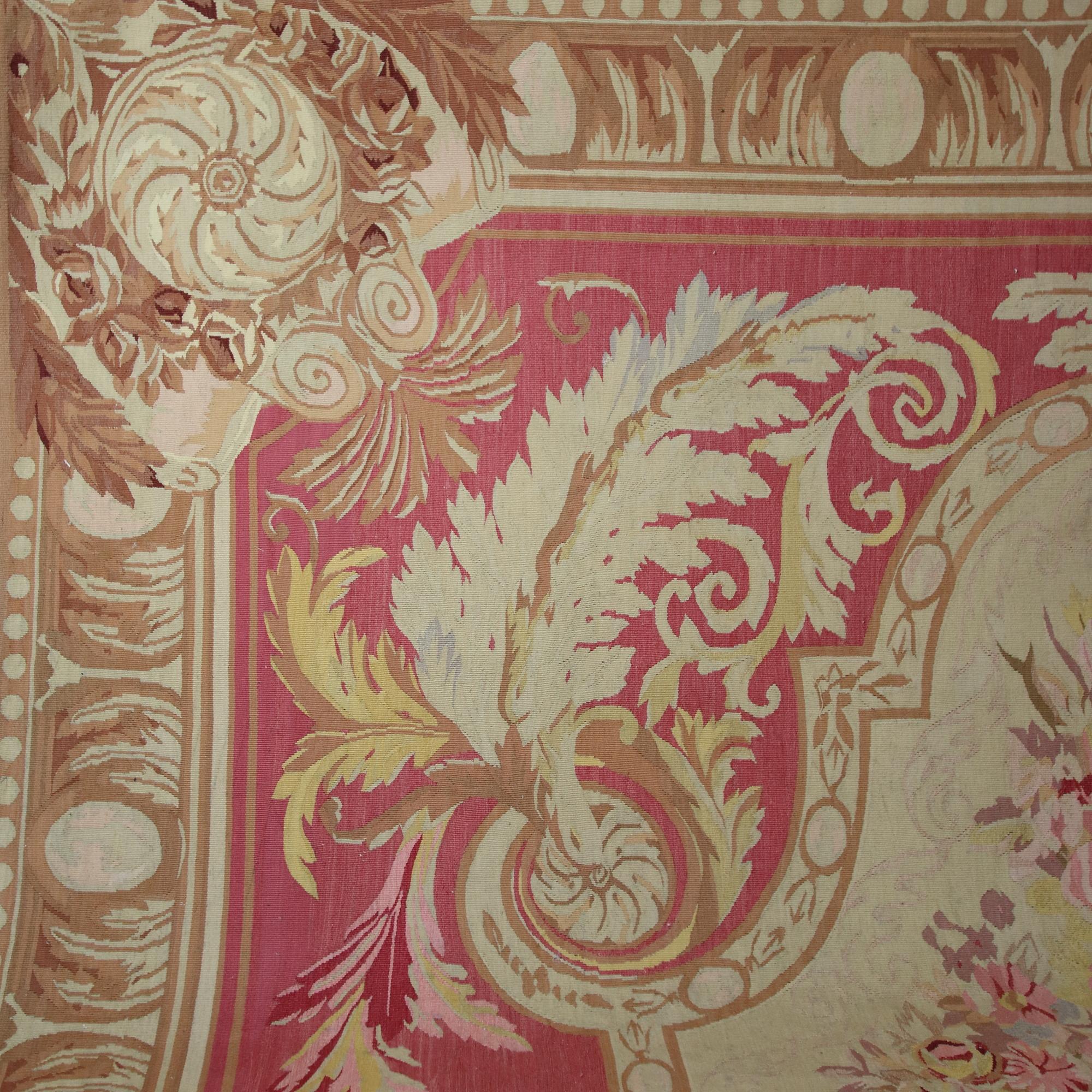 Early 20th Century French/Paris Louis XVI Belle Epoque Floral Aubusson Carpet, circa 1900 For Sale