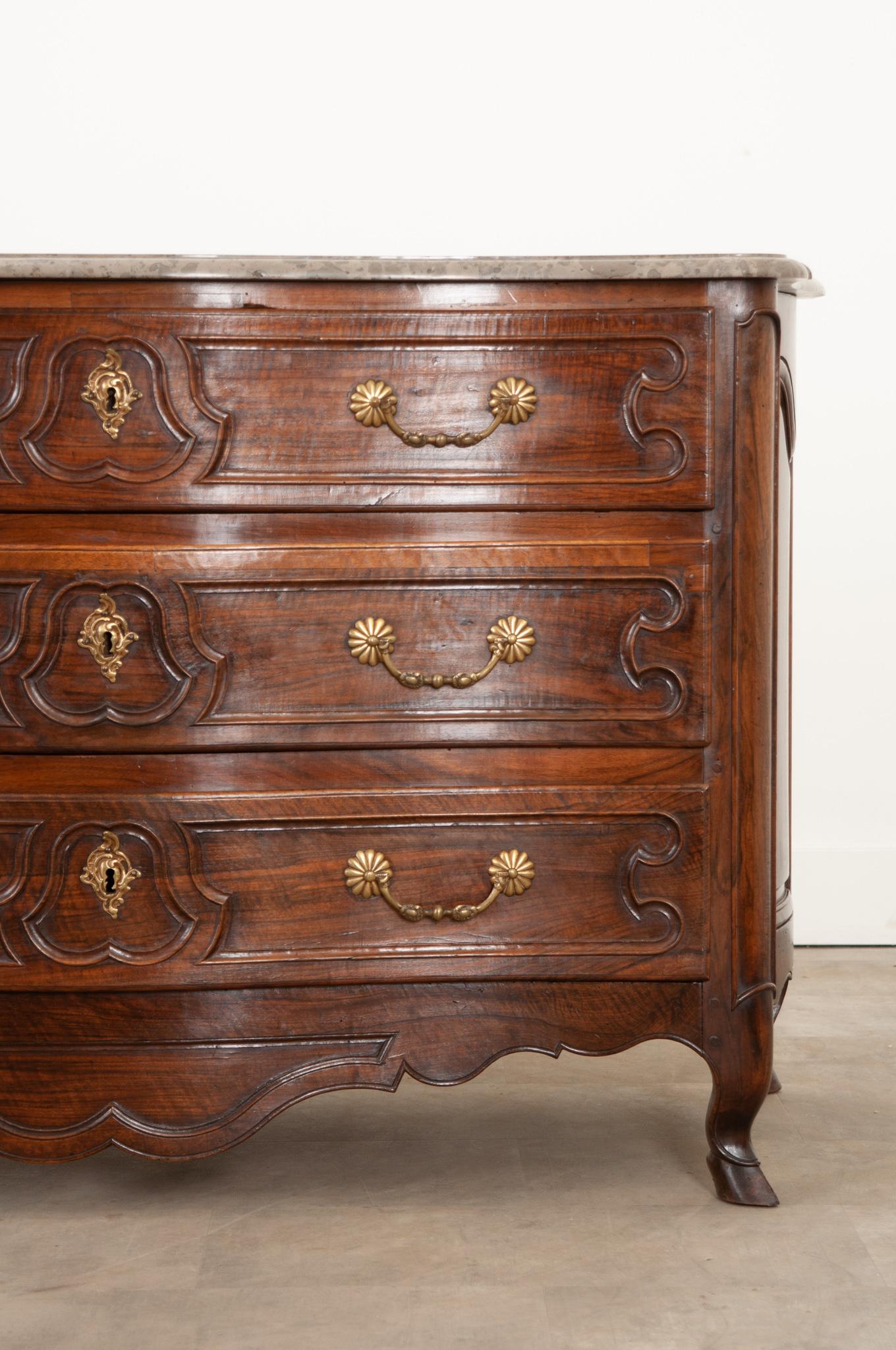 Metalwork French Parisian 18th Century Rosewood Commode For Sale