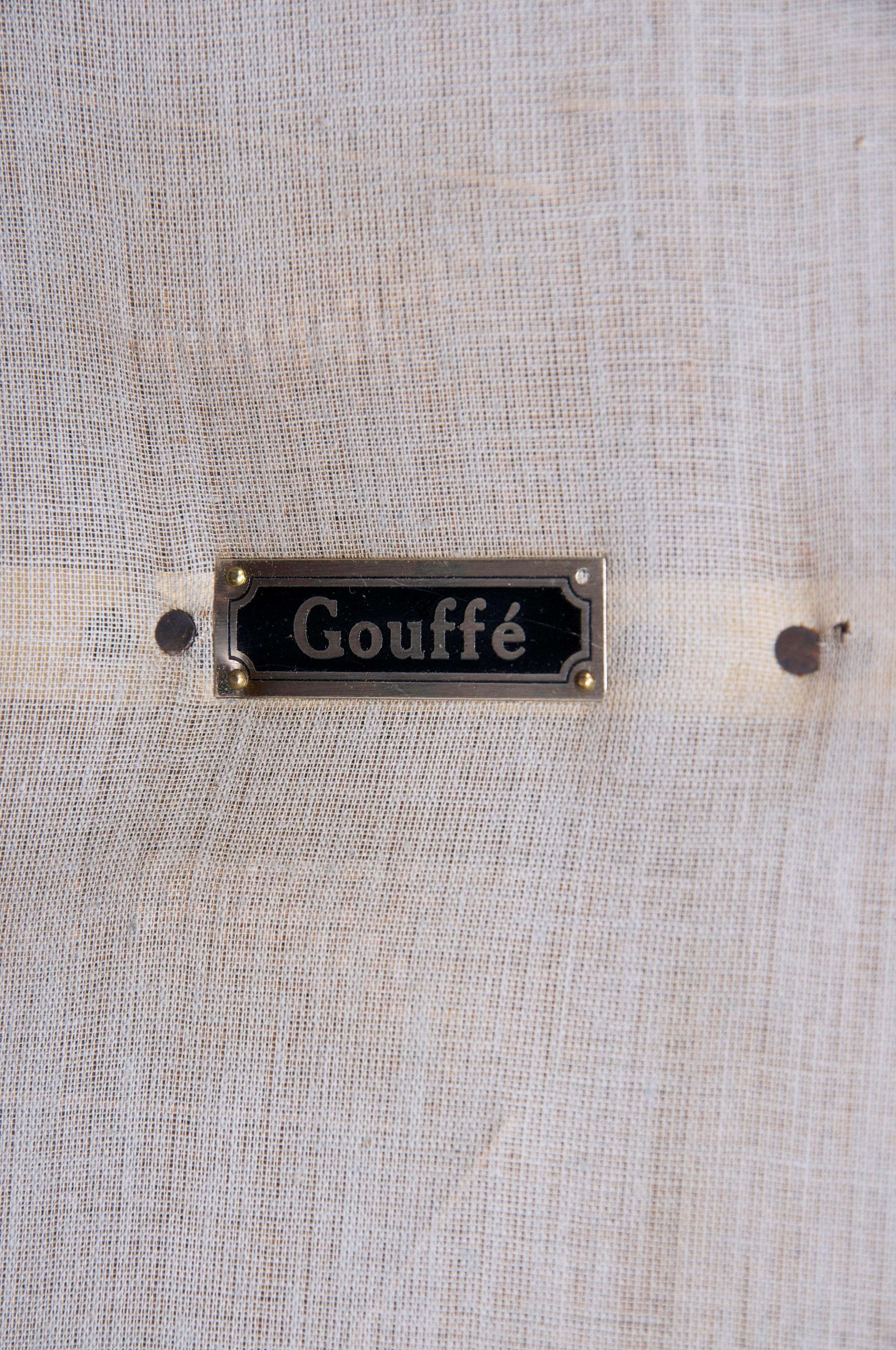Französische Pariser Maison Gouffé Louis XVI Stil gemalt Daybed W / Weiß Chenille im Angebot 14