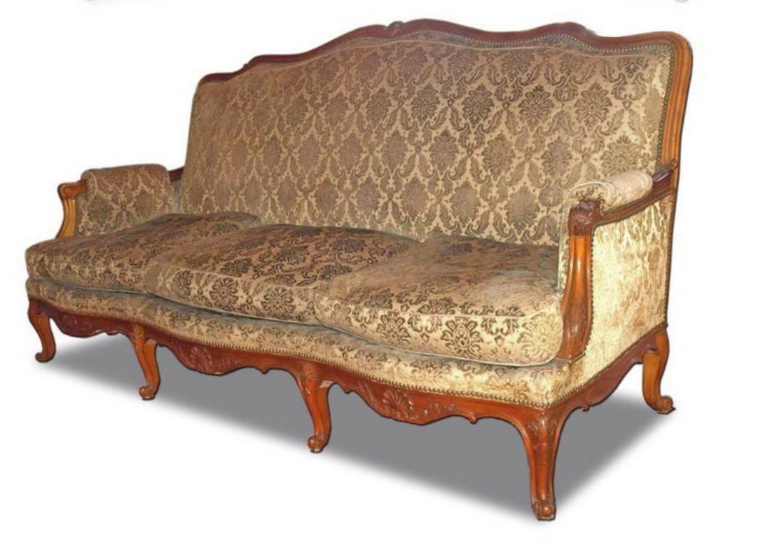 Louis XV French Parlor Set, 3 Pieces For Sale