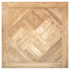 French "Parquet De Versailles" Handmade Solid Antique Wood Oak Flooring