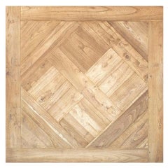 French "Parquet De Versailles" Handmade Solid Antique Wood Oak Flooring