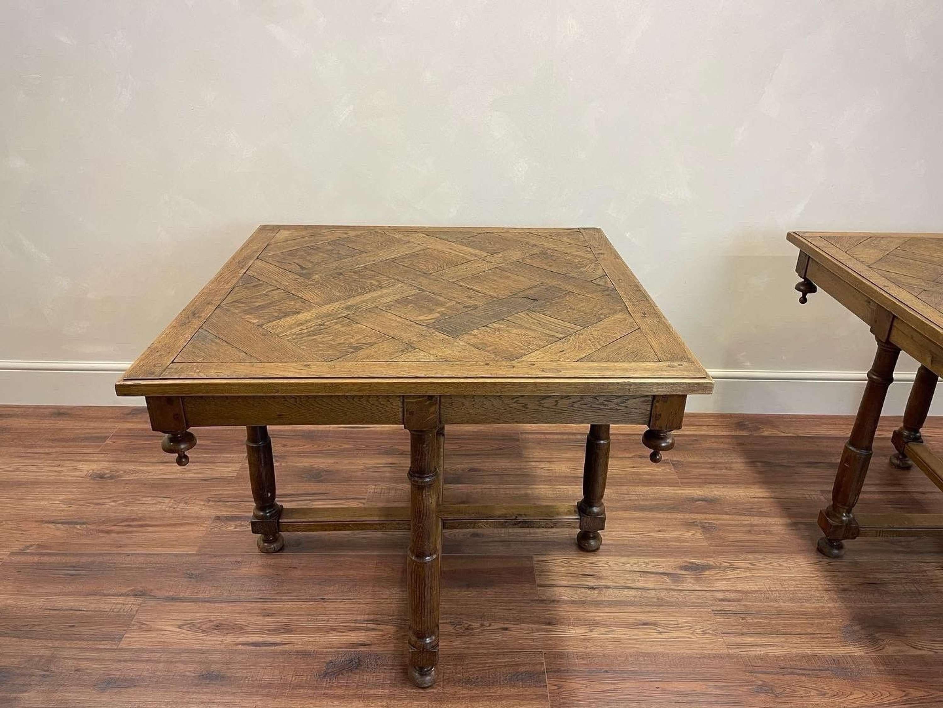  French Parquetry Tables, c1900 For Sale 1