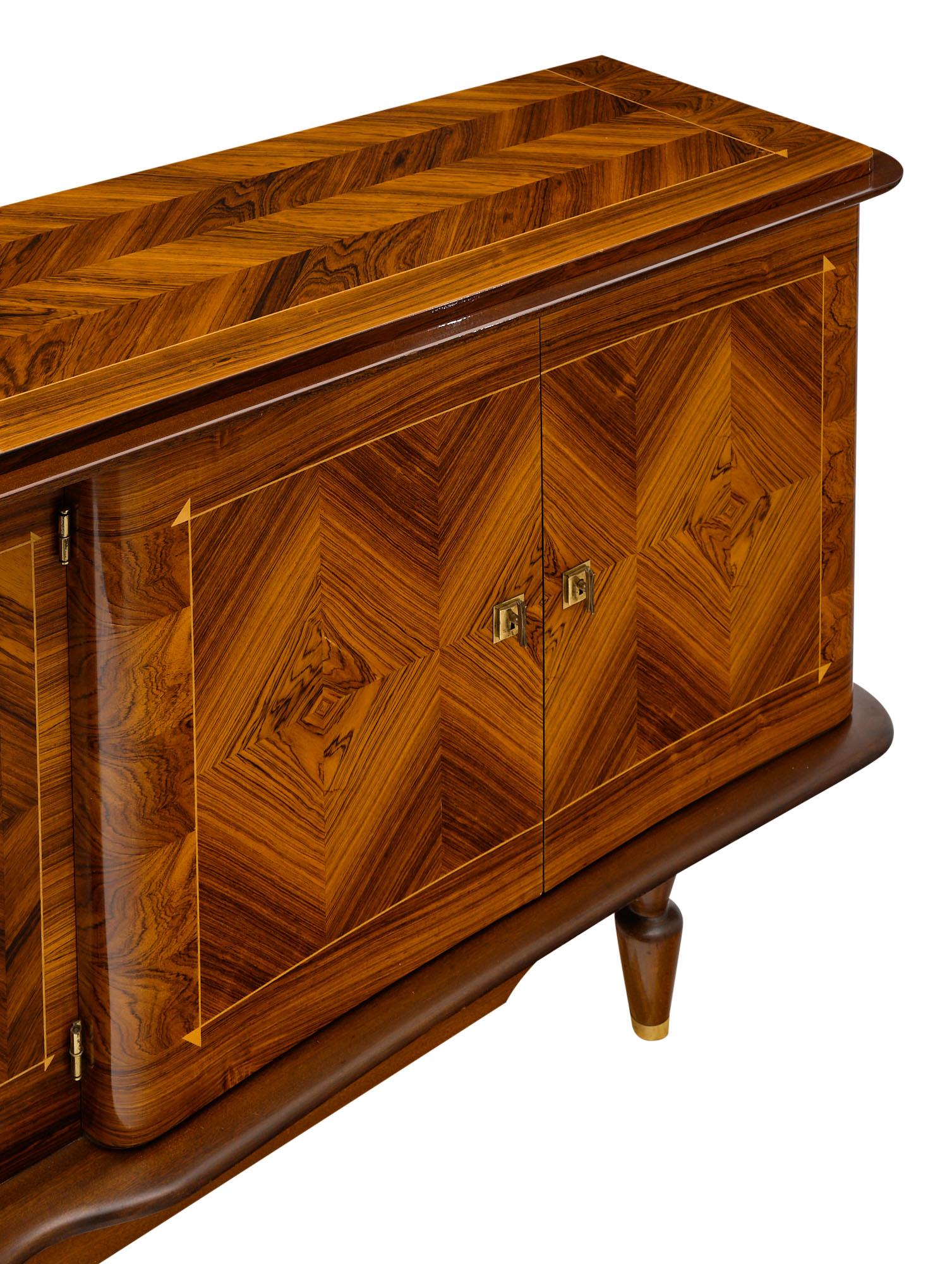 Mid-20th Century French Parquetry Vintage Buffet