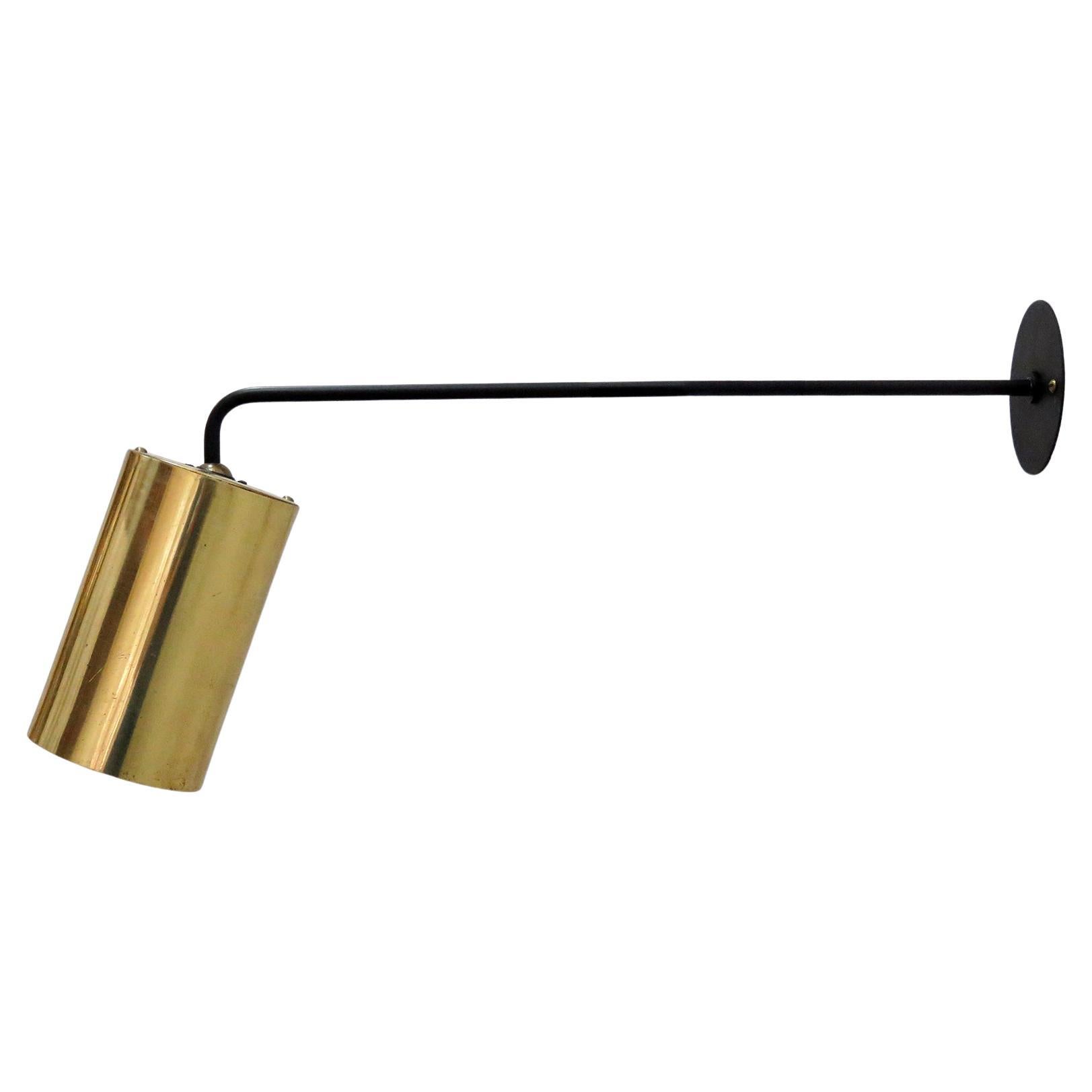 French Parscot Wall Light in Brass, 1970