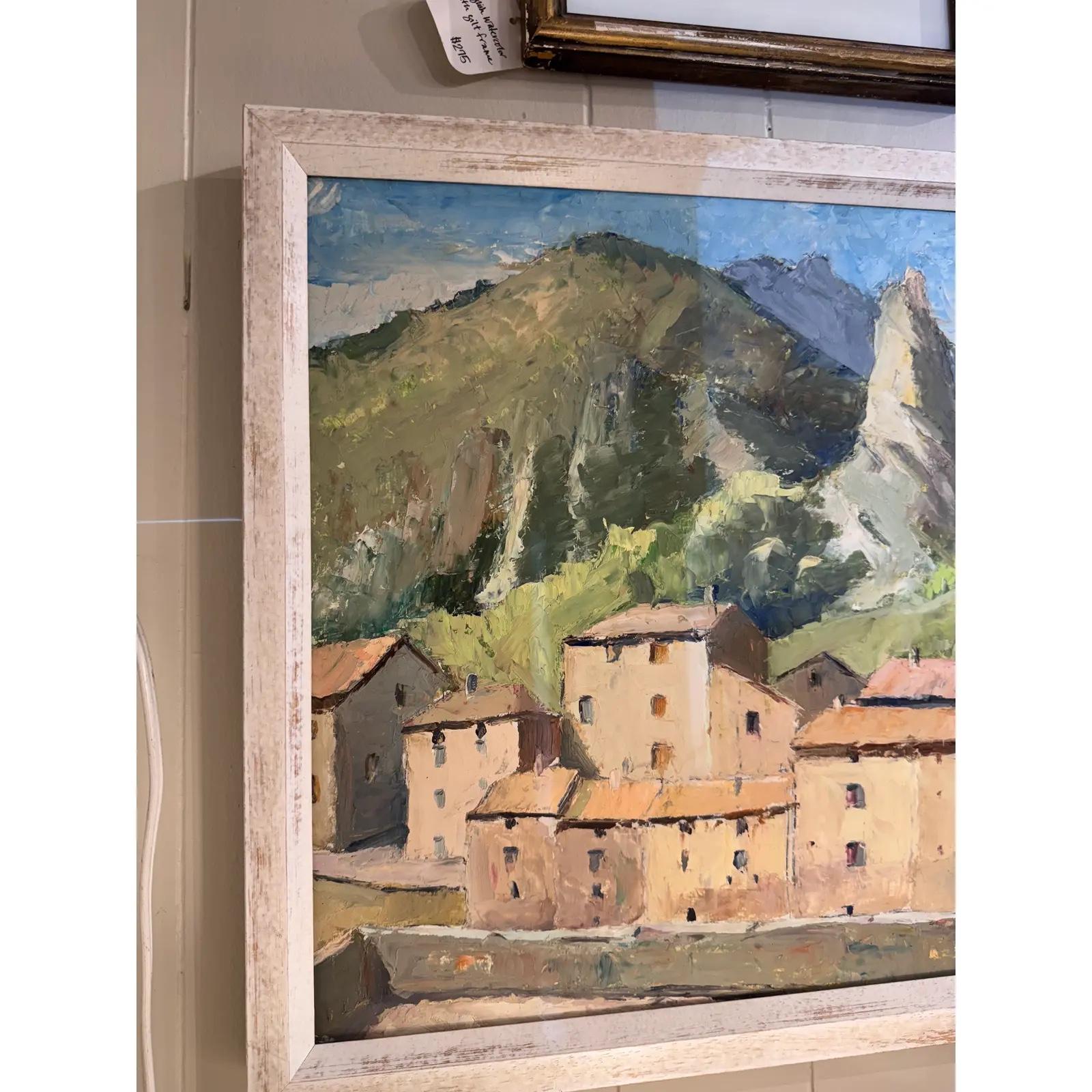 Französische Pastellmalerei (Leinwand) im Angebot