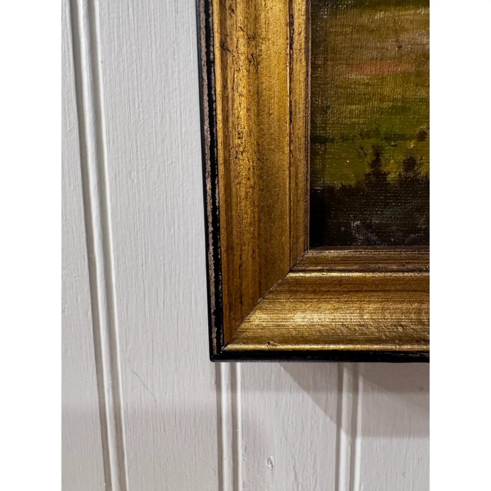 Pastoral francesa Óleo sobre lienzo en Bueno estado para la venta en Nashville, TN