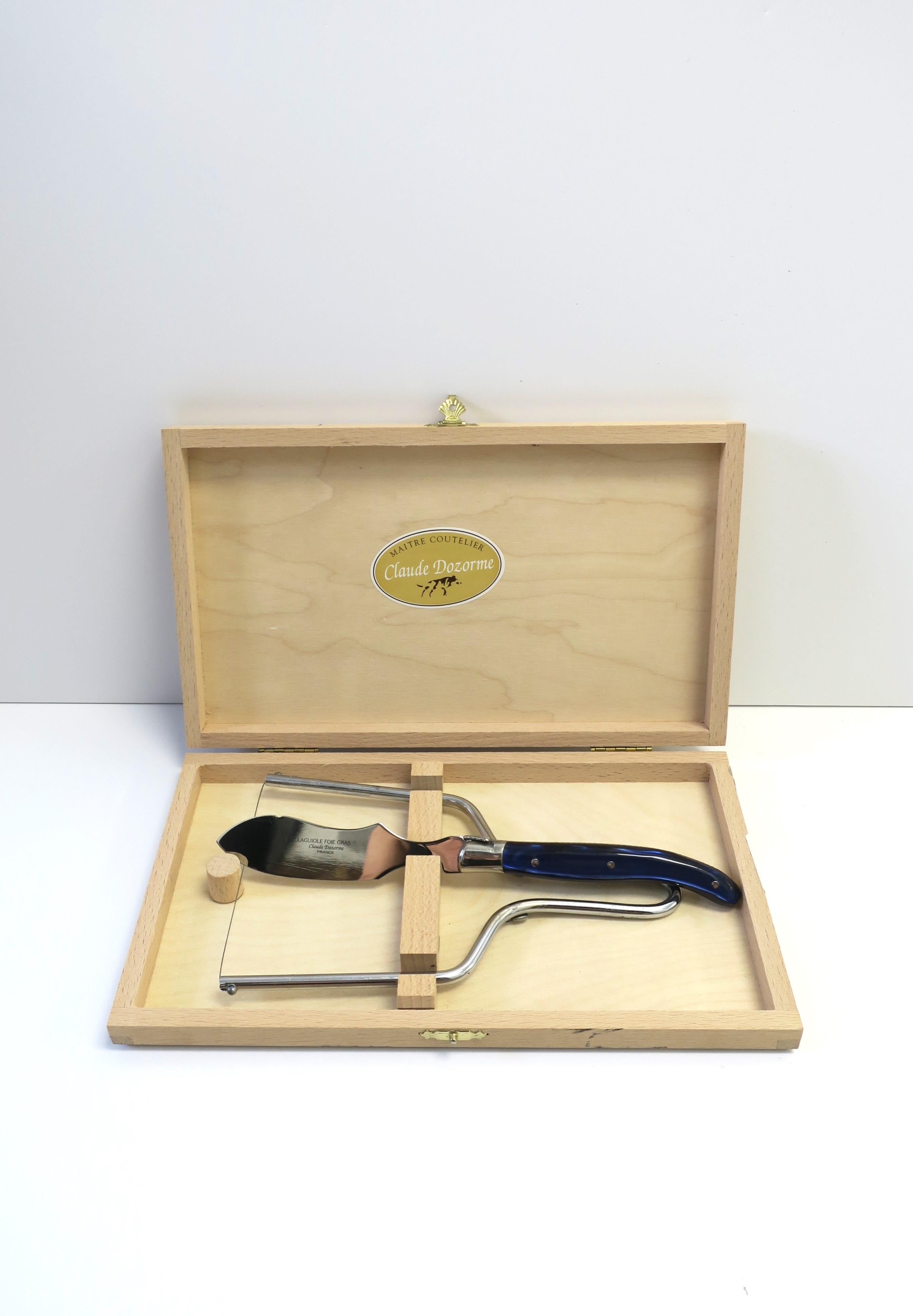 20th Century French Pate Cutlery and Serving Set, Set of 2 For Sale
