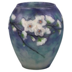 Jarrón francés de cristal Pate-de-Verre, Argy Rousseau, hacia 1920