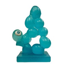 French Pate De Verre Sculpture "L'Oeil de Pâques" by, DAUM and Salvador Dali