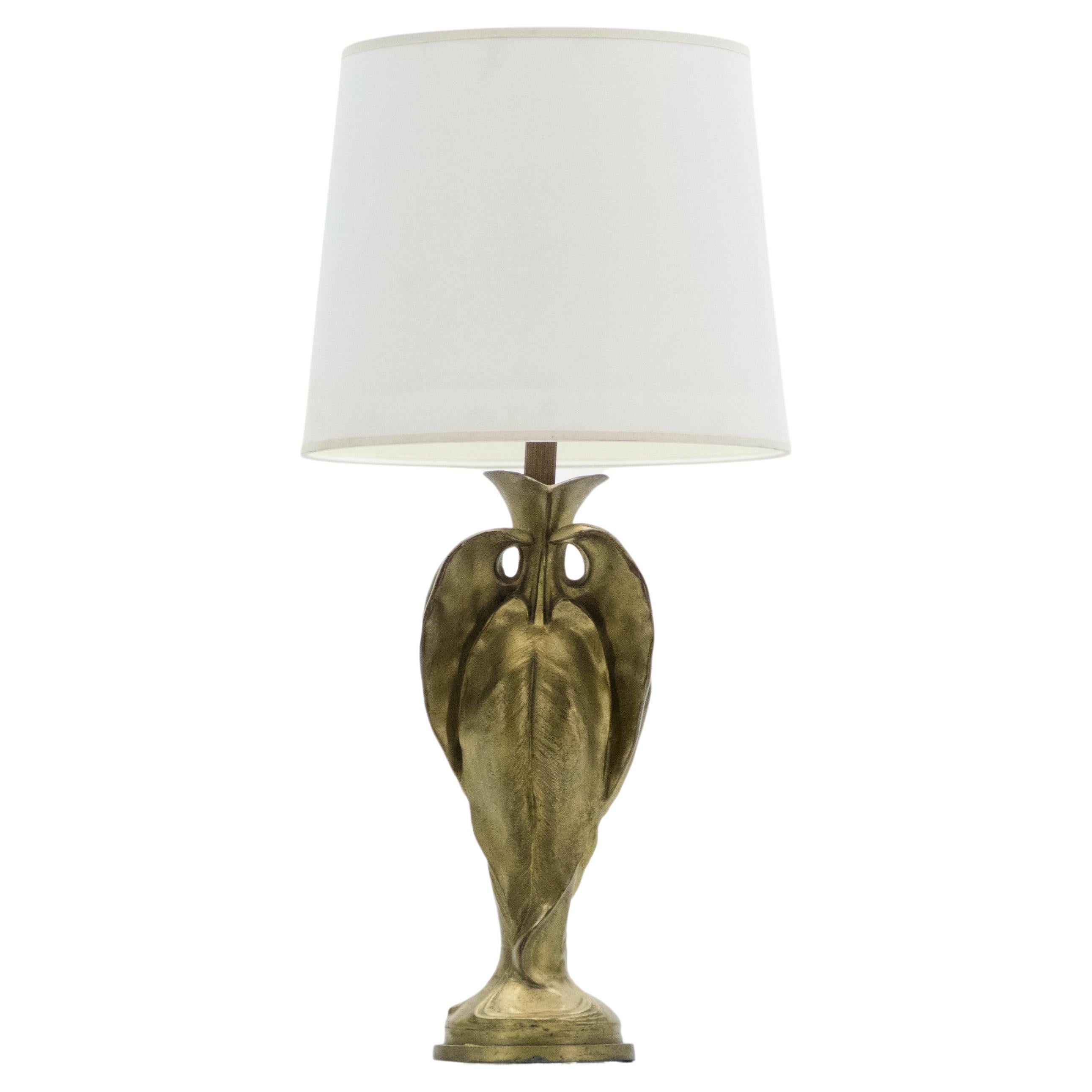 French Art Déco Greyhound Table Lamp Bronze Silvered on Marble Base
