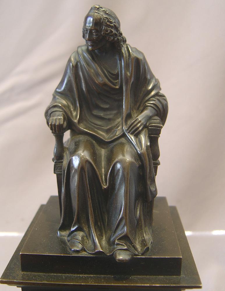 French Patinated Bronzes of Philosophers In Good Condition For Sale In London, GB