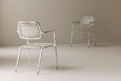 French patinated side / lounge chairs 1950s.
