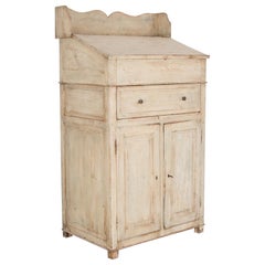 French Patinated Tall Secretary Cabinet