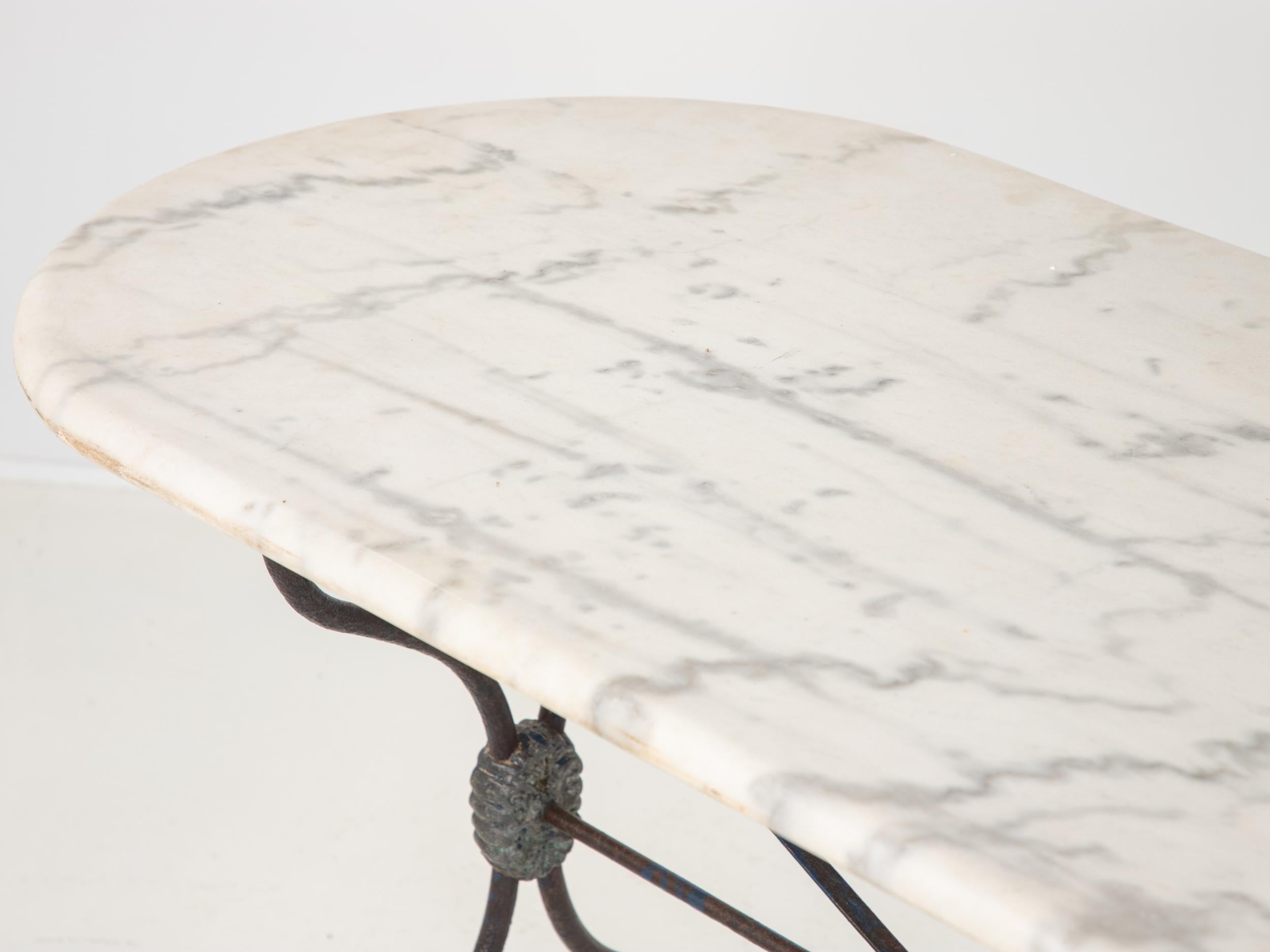 French Patisserie Table with Marble 1