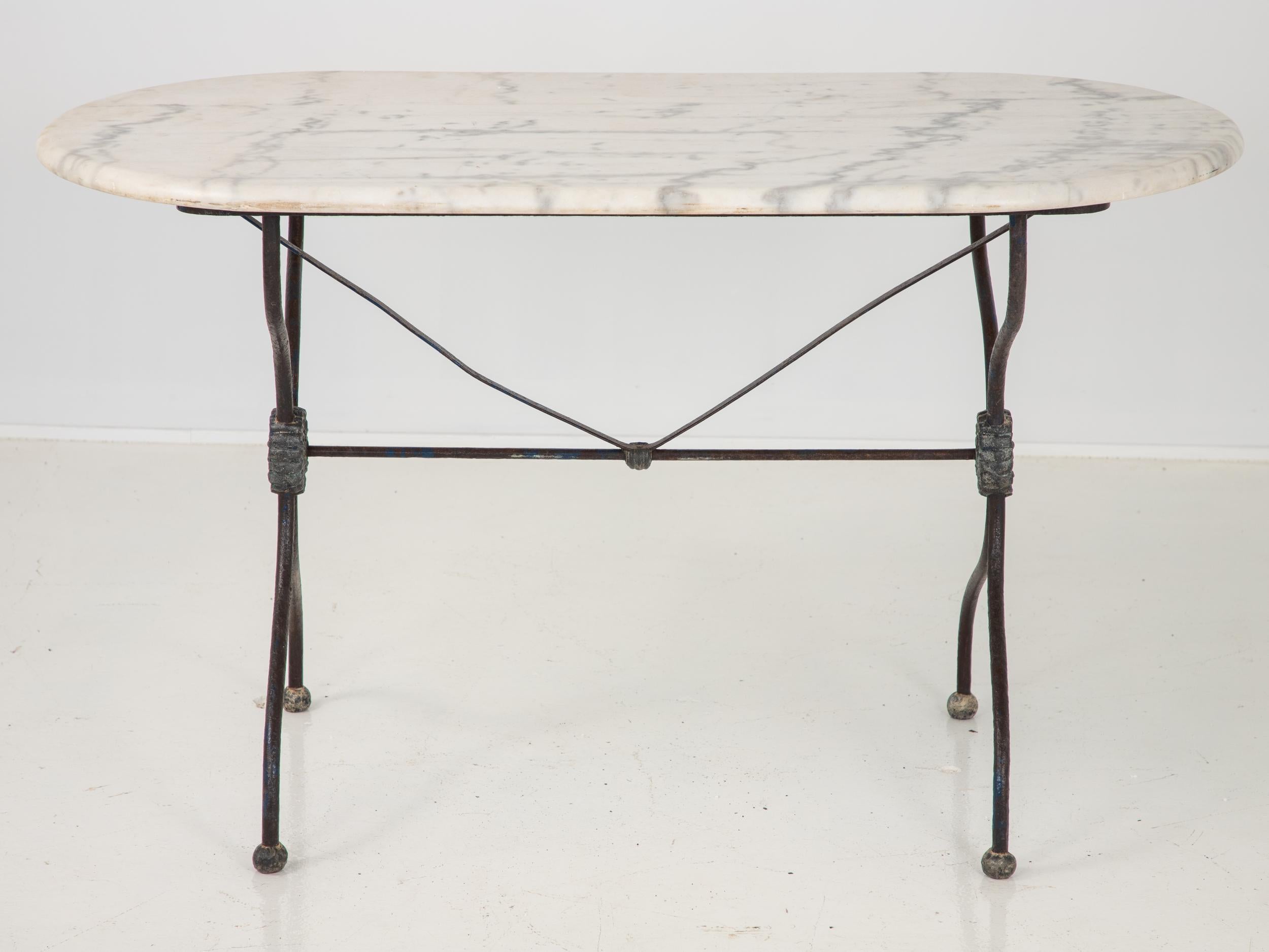 French Patisserie Table with Marble 5