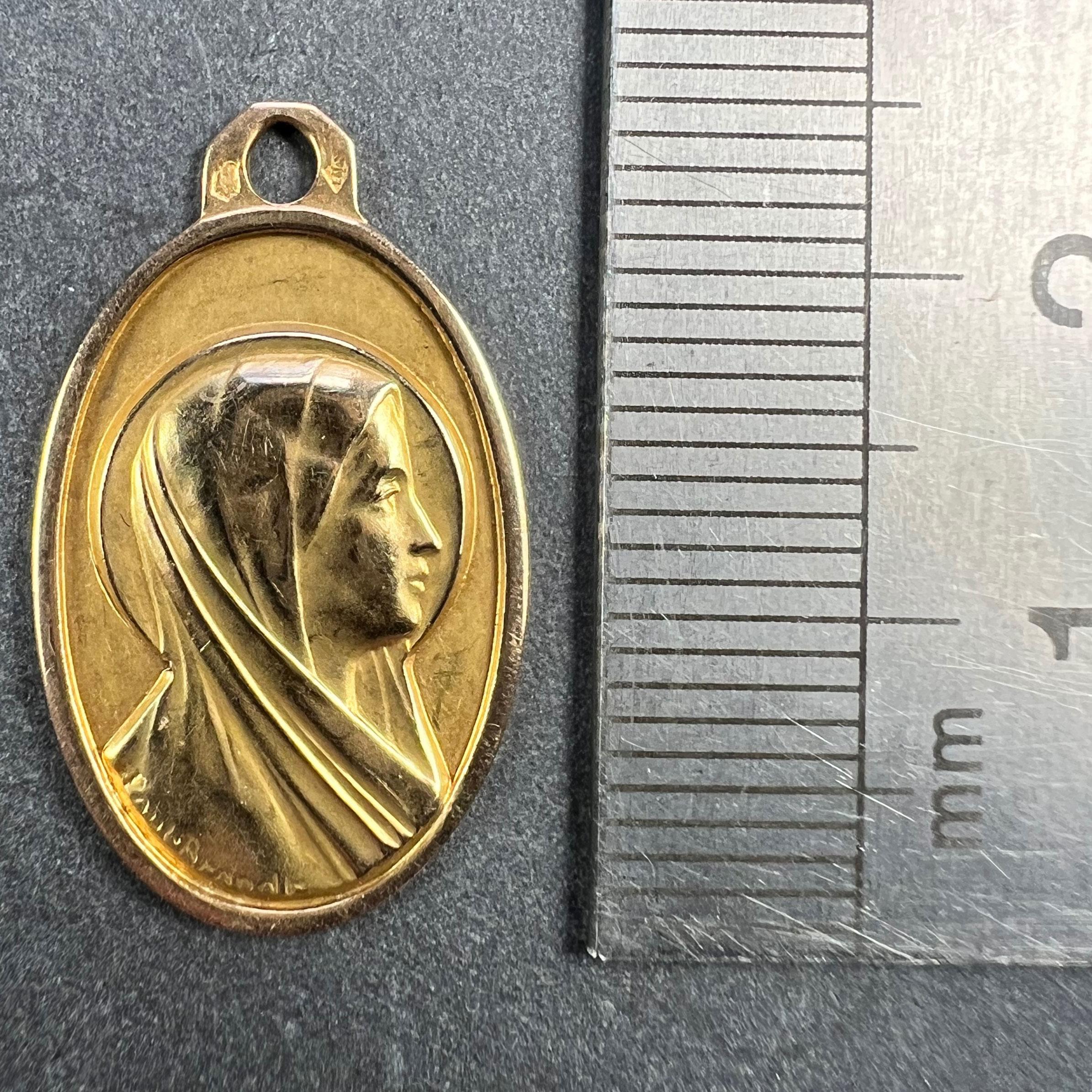 Paul Brandt Pendentif breloque Vierge Marie en or jaune 18 carats français en vente 5