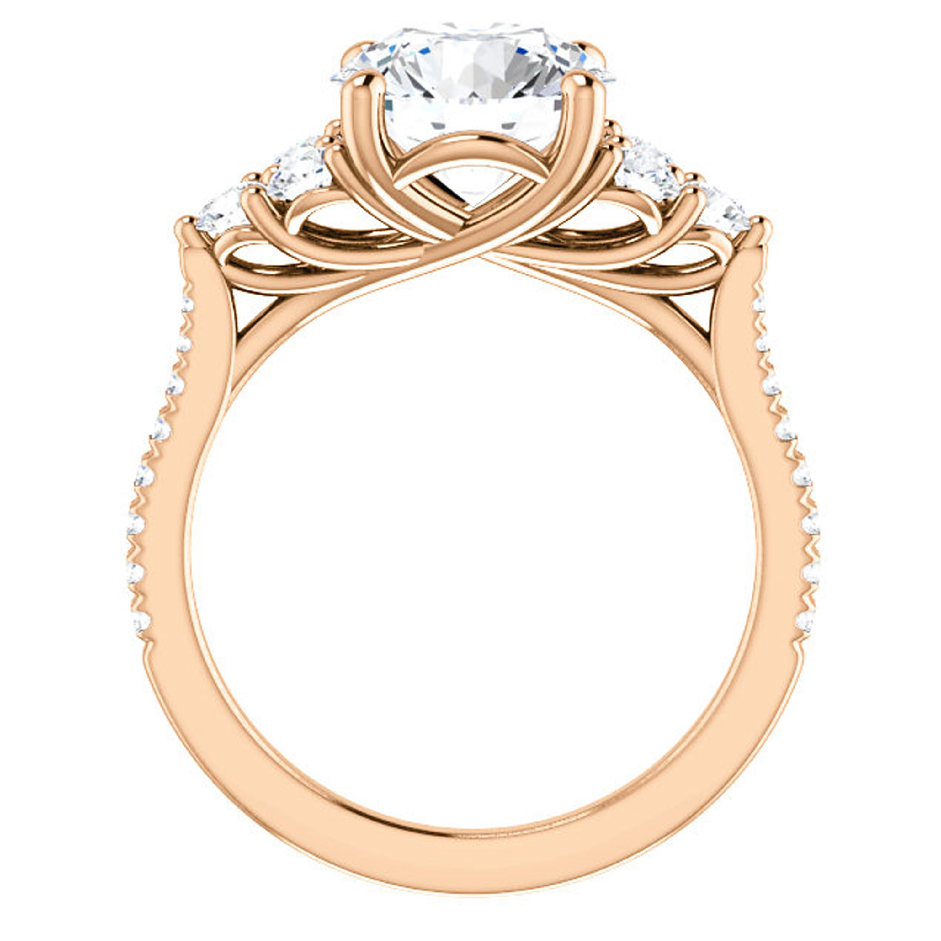 french pave engagement ring