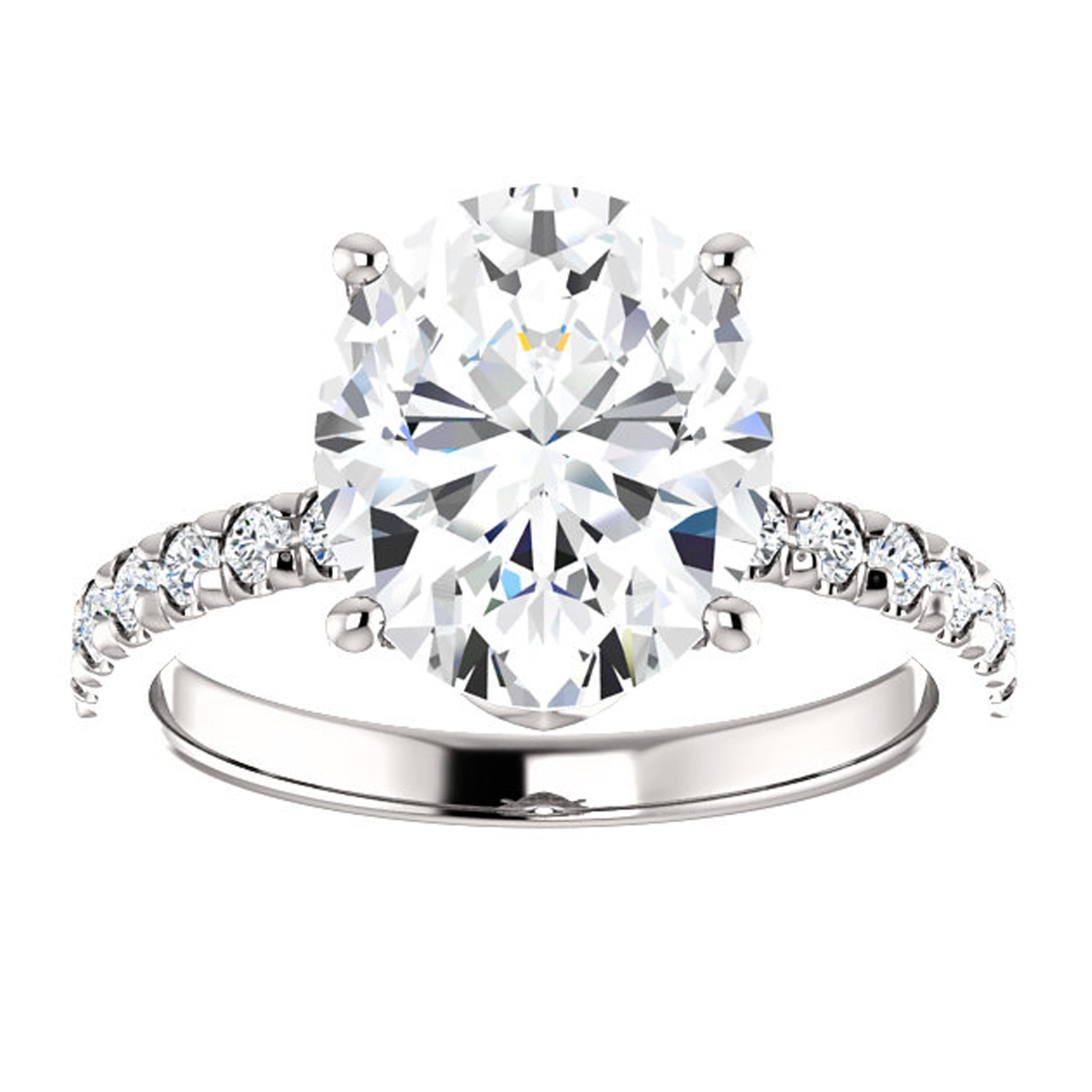 french pave engagement ring