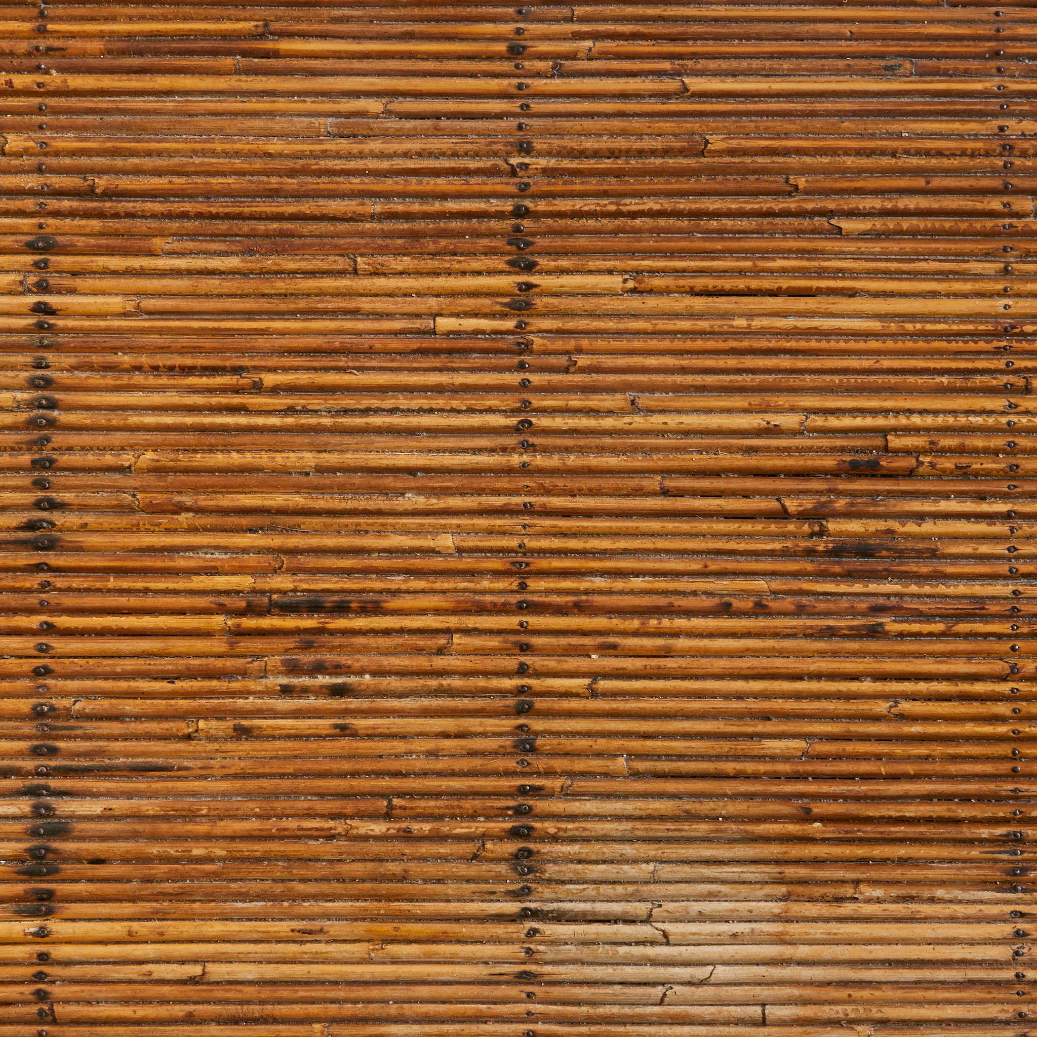 French Pencil Reed Sideboard with Iron Base, 1960s en venta 2