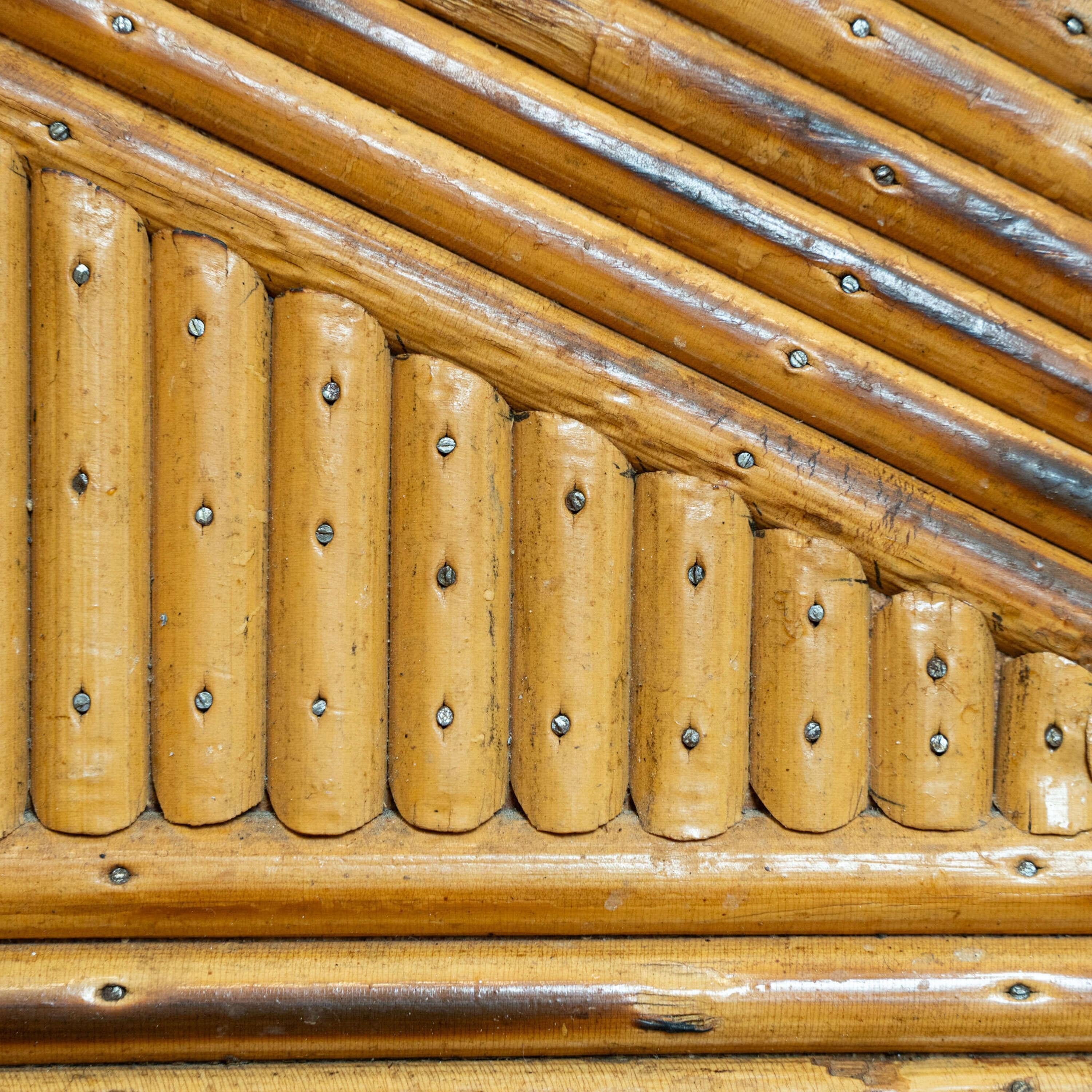 XX secolo Cofanetto in bambù con canne a matita francese in vendita