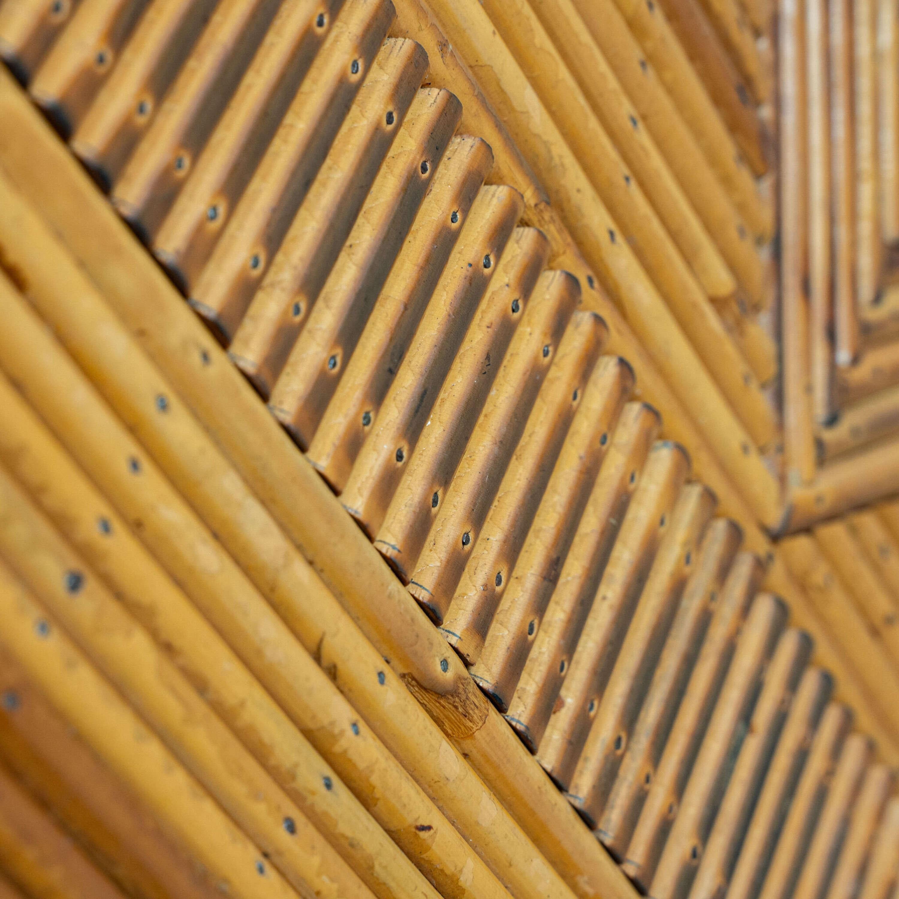 Cofanetto in bambù con canne a matita francese in vendita 1