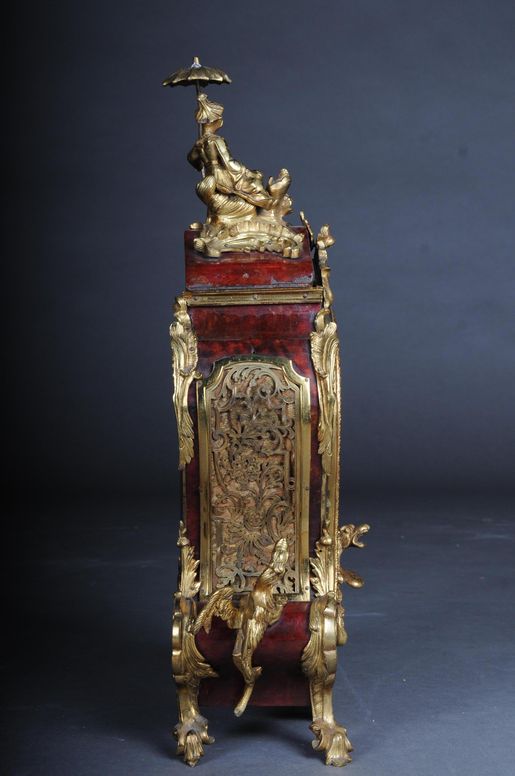 French Pendulum Clock / Mantel Clock, Boulle Style Paris, circa 1870 For Sale 3