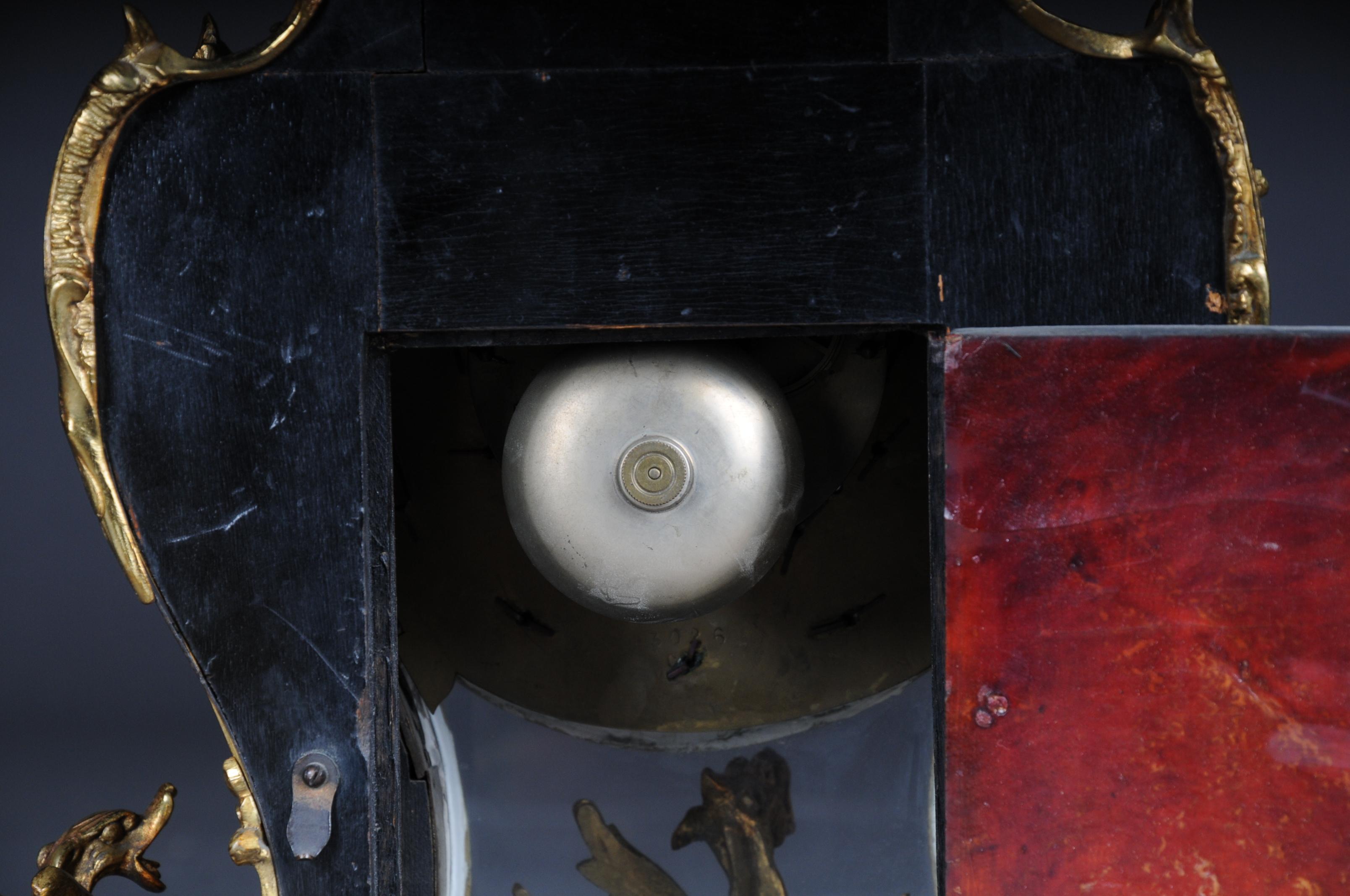French Pendulum Clock / Mantel Clock, Boulle Style Paris, circa 1870 For Sale 7