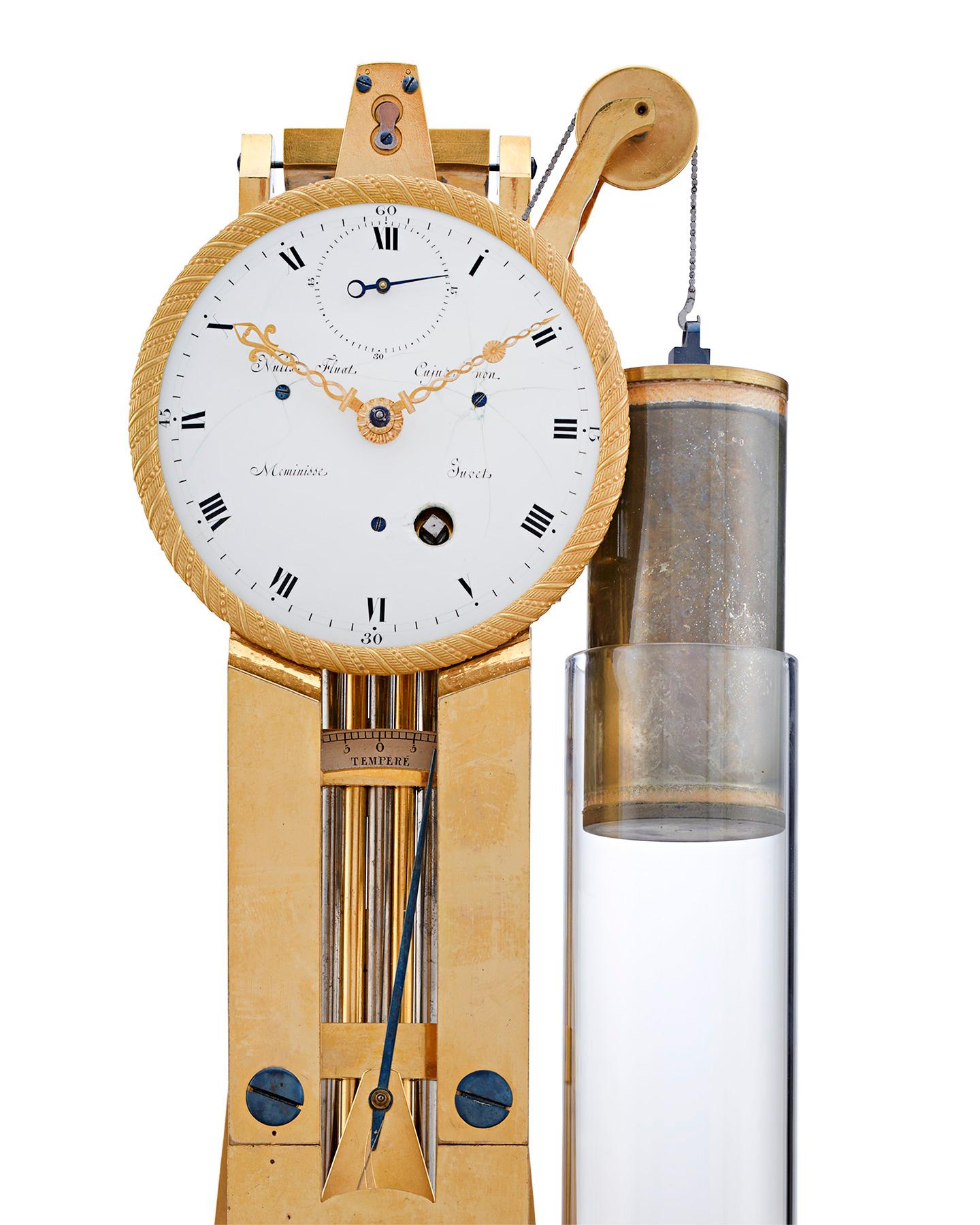 skeleton pendulum clock