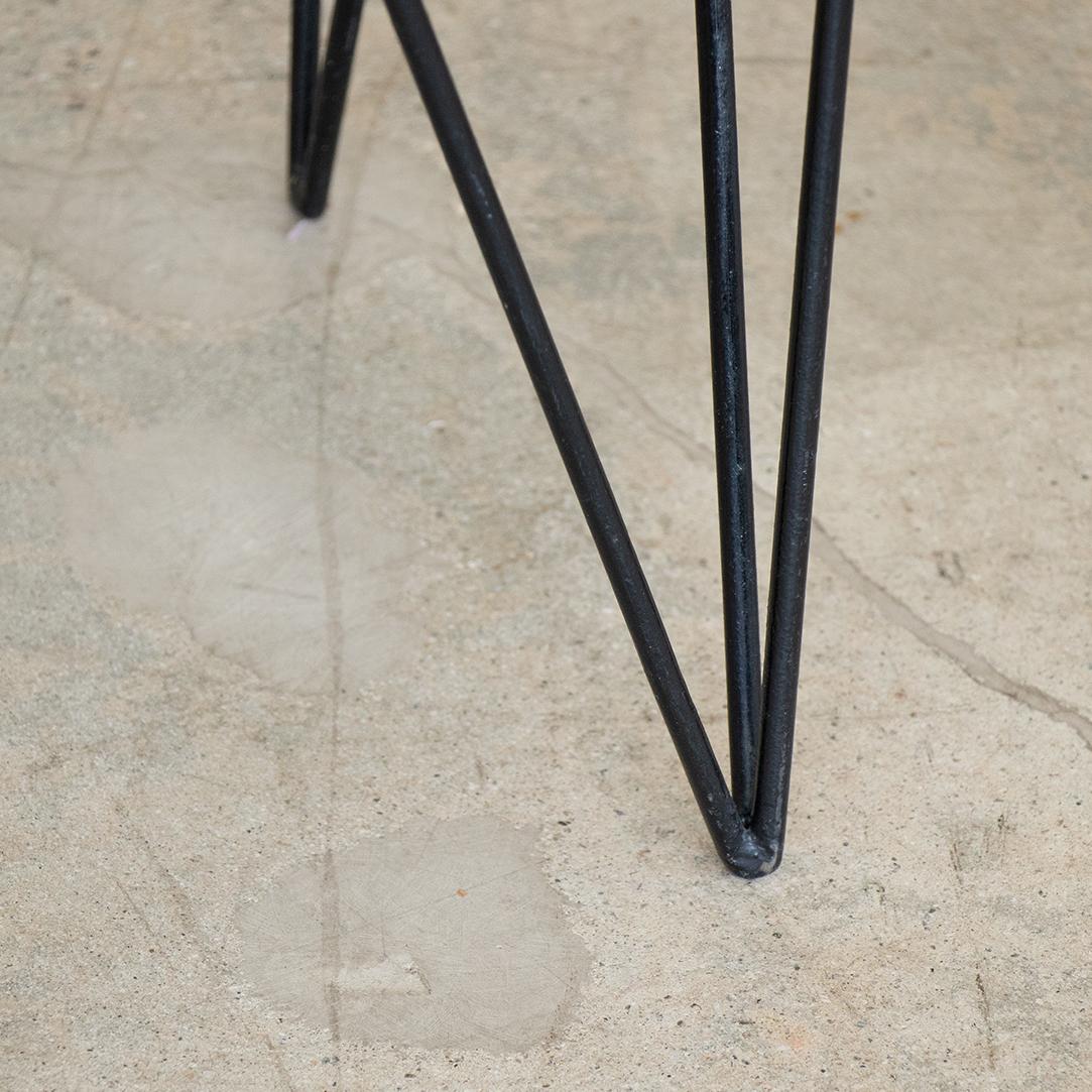 French Perforated Iron Table in the Style of Mathieu Matégot 9
