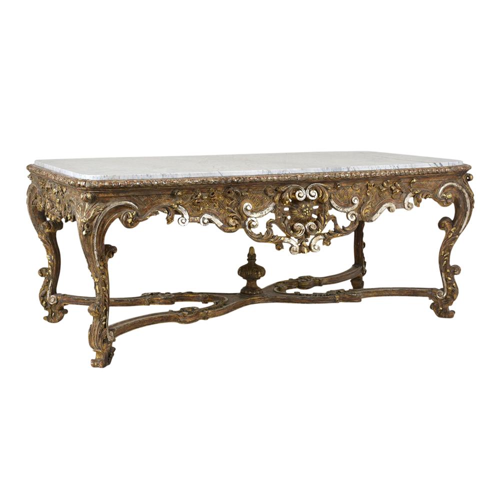 Early 19th Century French Louis XVI Gilt Center Table 4