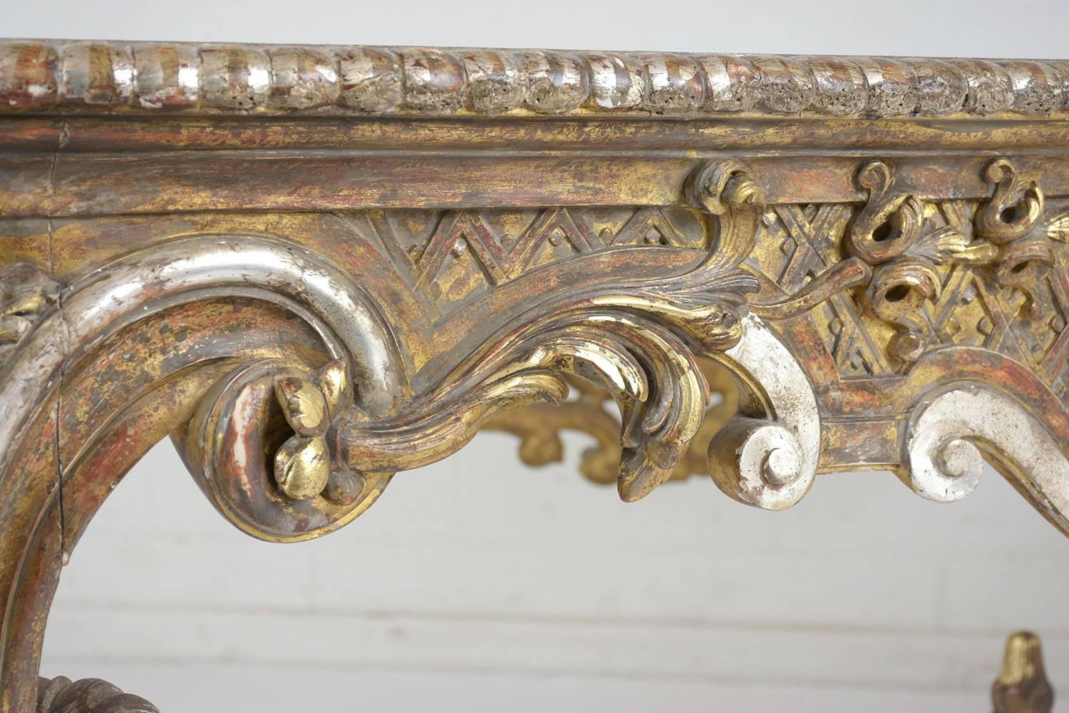 Early 19th Century French Louis XVI Gilt Center Table 1