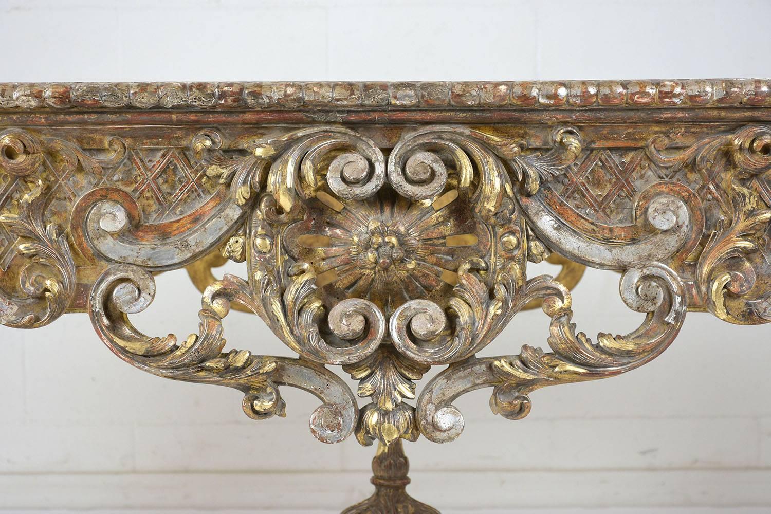 Early 19th Century French Louis XVI Gilt Center Table 3