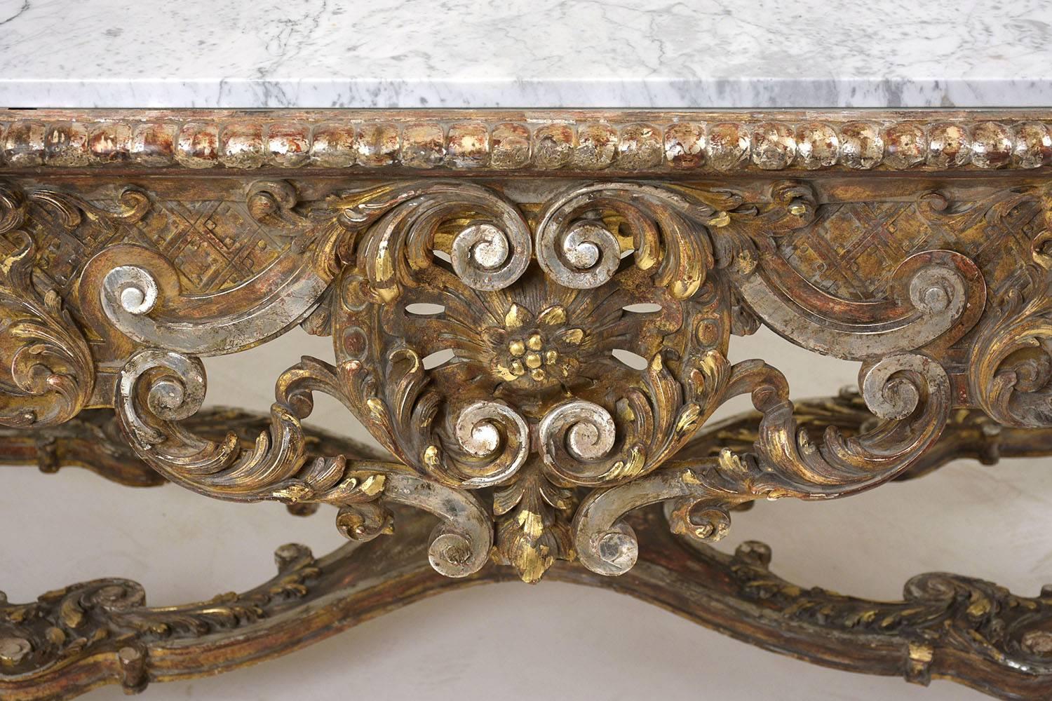 Early 19th Century French Louis XVI Gilt Center Table 2