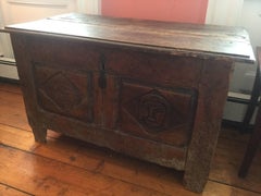 French Period Renaissance Carved Wedding Chest