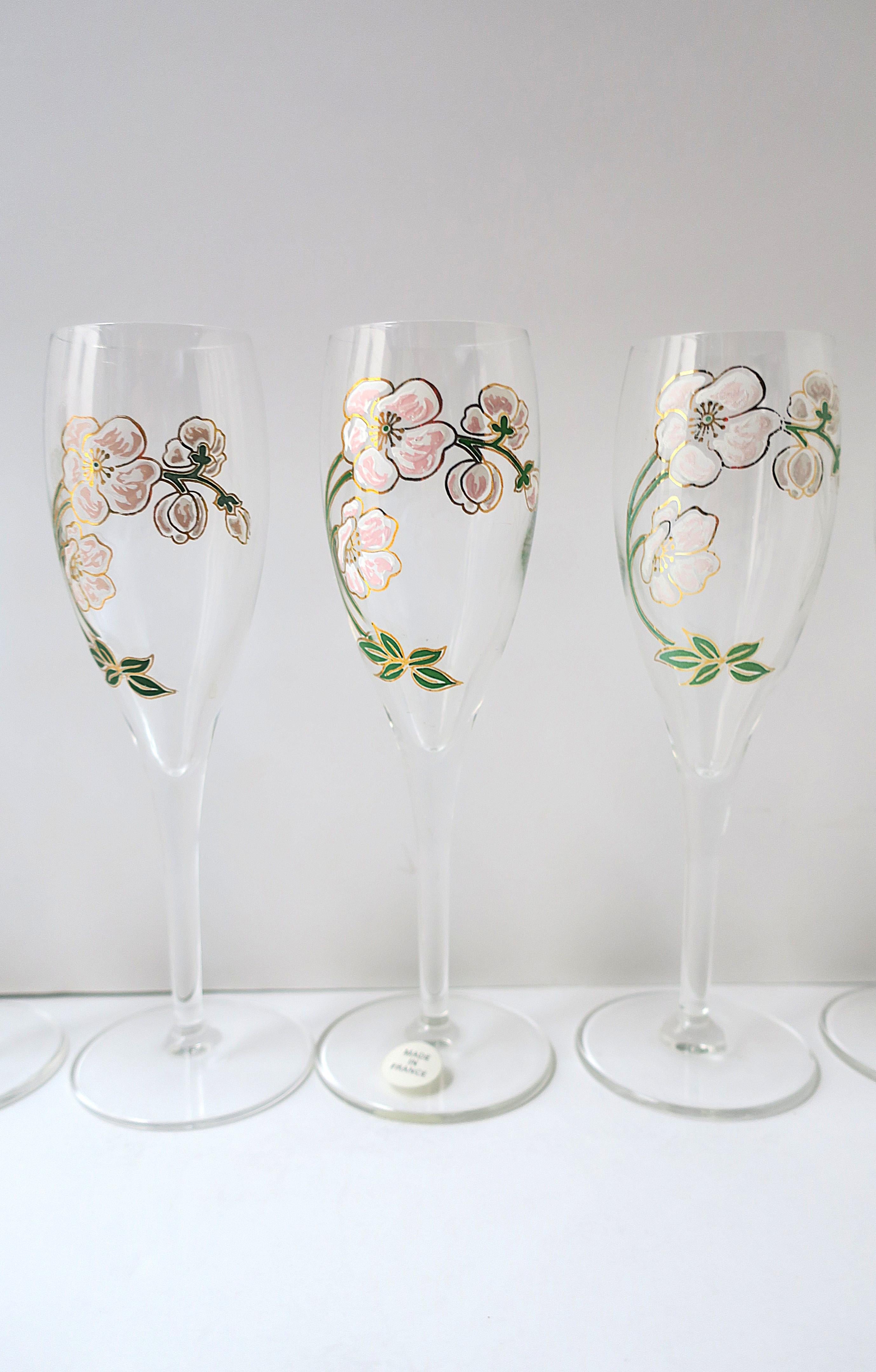 Bicchieri flûte da champagne Perrier-Jouet Art Nouveau, set di 10 bicchieri in vendita 5