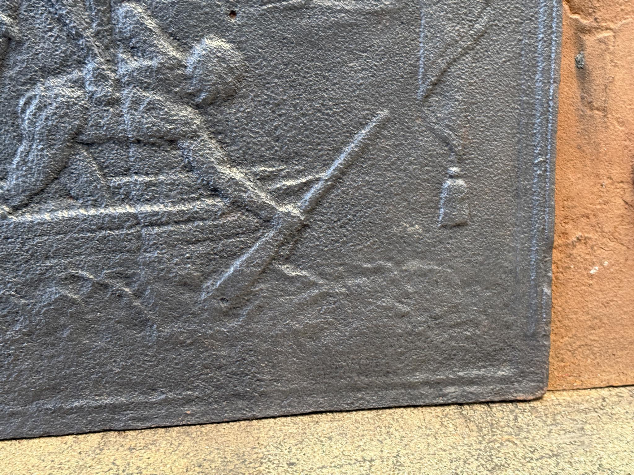 Plaque de cheminée française Persephone et Hadès, période néoclassique en vente 4