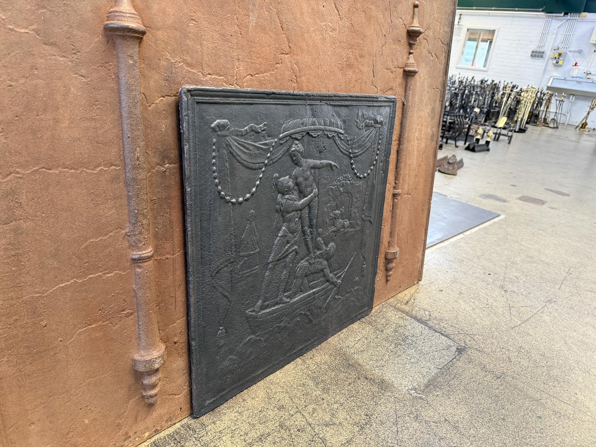 Plaque de cheminée française Persephone et Hadès, période néoclassique en vente 6