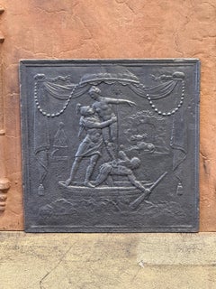 French 'Persephone and Hades' Fireback / Backsplash, Neoclassical Period