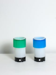 French Perspex Table Lamps