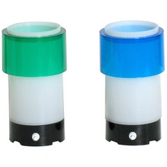 French Perspex Table Lamps