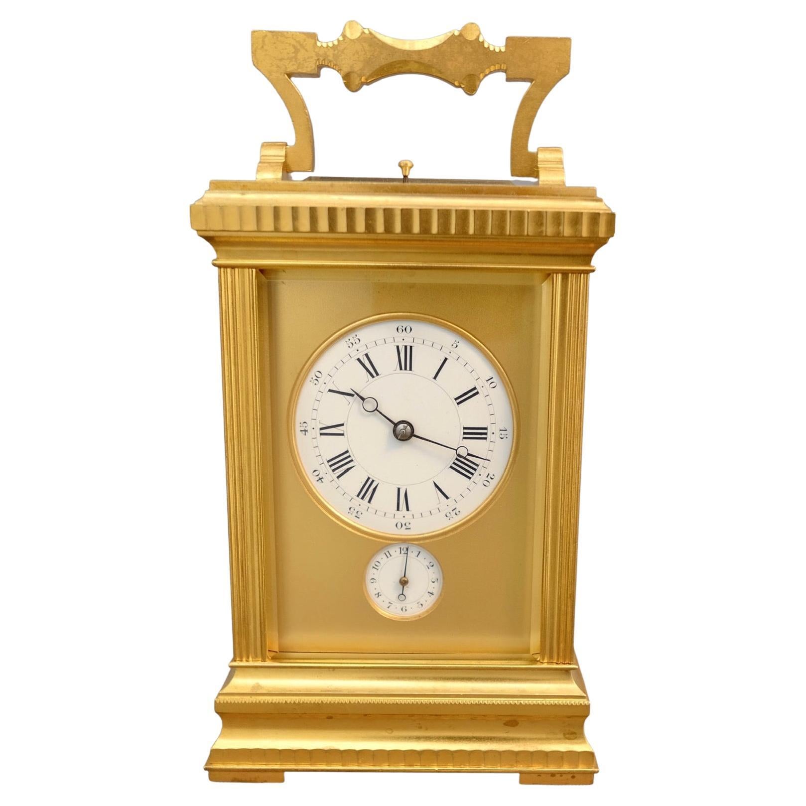 French Petit-Sonnerie Striking and Repeating Carriage Clock