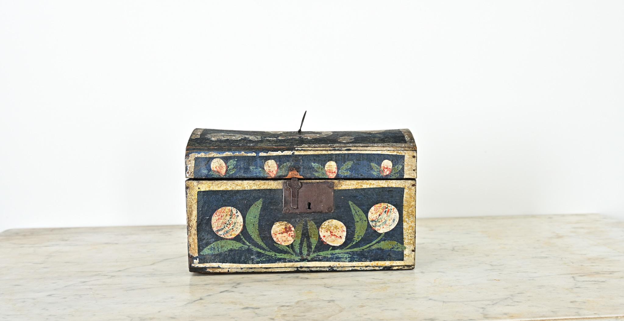 Forged French Petite Bridal Box from Normandy For Sale