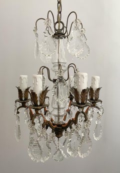 French Petite Crystal Chandelier